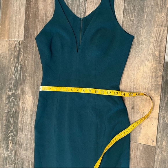 Dress the Population Isabelle Crepe Pine Green Mermaid Midi Dress, Size Medium - Picture 6 of 12